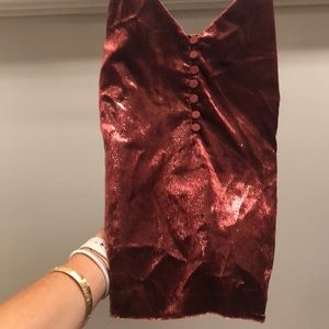 Cross Back Velvet Camisole